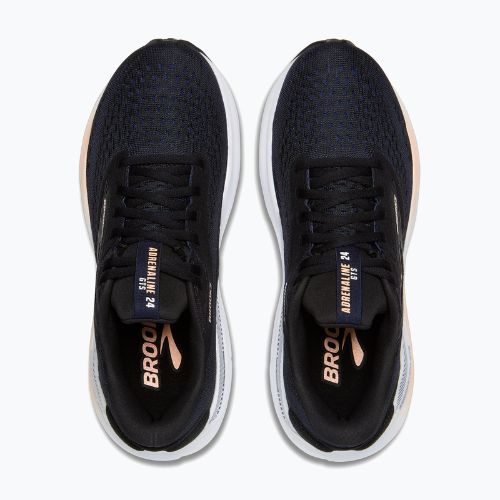 Scarpe da corsa da donna Brooks Adrenaline GTS 24 nero/pesca/peacoat