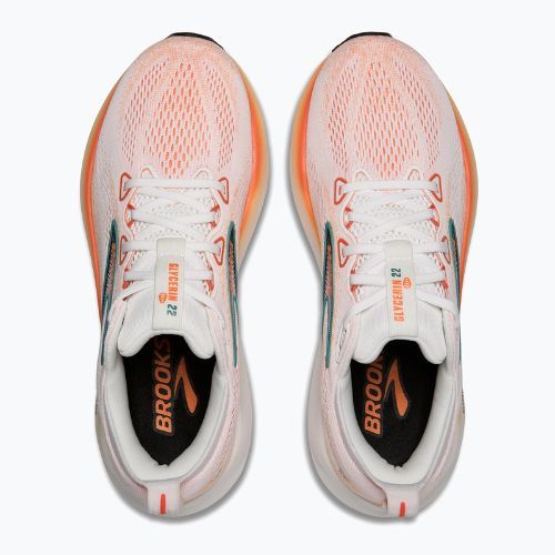 Brooks Glycerin 22 scarpe da corsa uomo bianco/arancio/verde blu ardesia