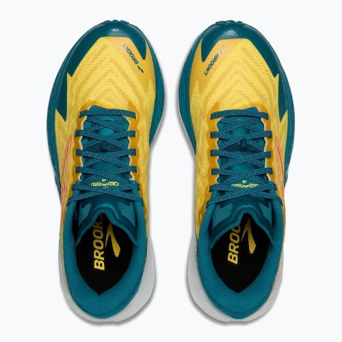 Brooks Catamount 4 scarpe da corsa uomo mela cotogna/celeste/neo ember