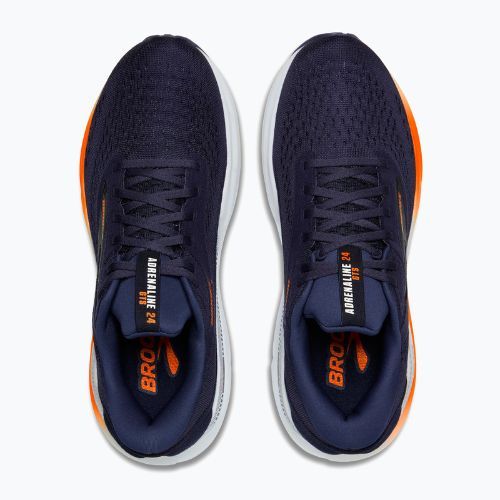 Brooks Adrenaline GTS 24 scarpe da corsa da uomo peacoat/arancio/bianco