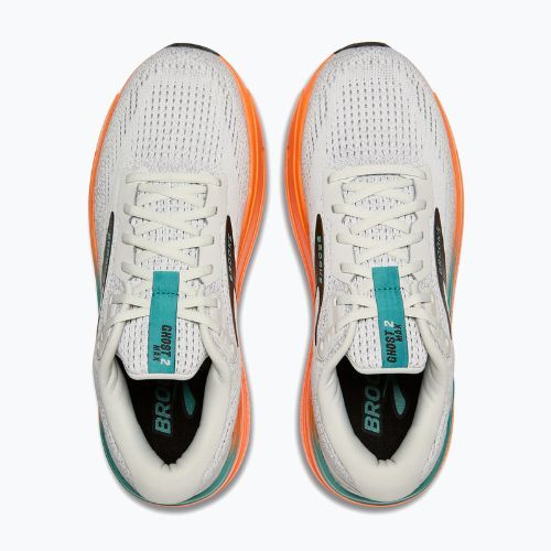 Brooks Ghost Max 2, scarpe da corsa da uomo, fungo ostrica/arancio/teal