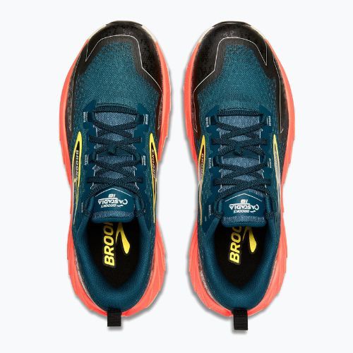 Brooks Cascadia 18 scarpe da corsa da uomo legione blu/nero/fiamma