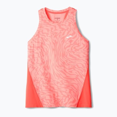 Canotta donna Brooks Sprint Free Tank 3.0 neo cayenne speedscape