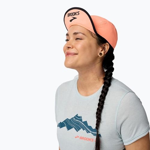 Cappello da baseball Brooks Lightweight Packable 2.0 neo ember/nero