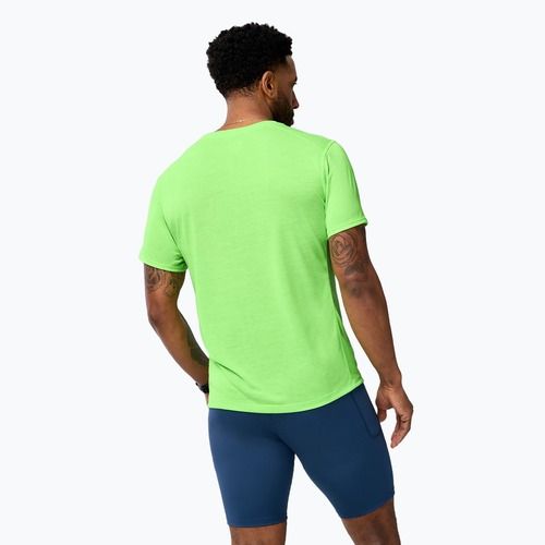 Maglietta da corsa Brooks Distance 3.0 neo limeade/ logo Brooks da uomo