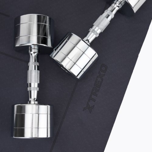 Manubri TREXO cromati 2x9 kg argento