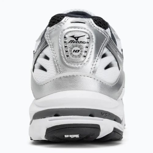 Scarpe da uomo Mizuno Wave Rider 10 bianco/argento/nero