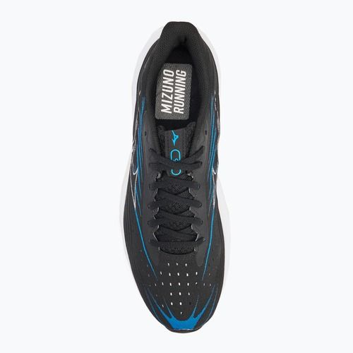 Scarpe da corsa uomo Mizuno Wave Skyrise 6 nero/bianco/blu ritmo