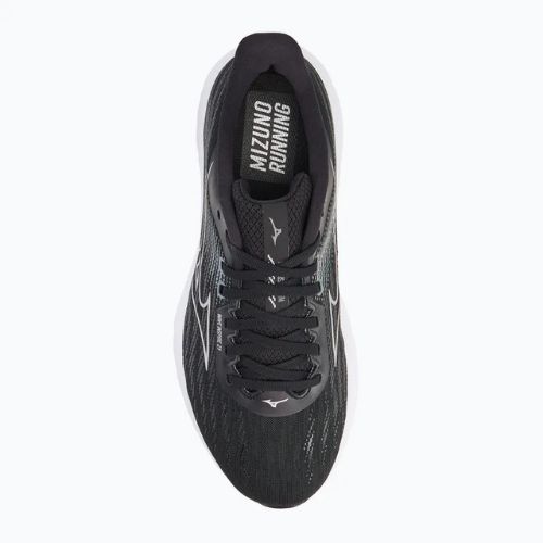Scarpe da corsa da uomo Mizuno Wave Inspire 21 2E nero/argento/grigio metallizzato