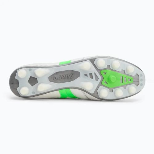 Mizuno Morelia II Elite Md bianco/neon green/galaxy silver scarpe da calcio uomo