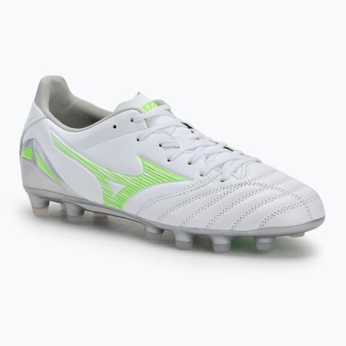 Scarpe da calcio uomo Mizuno Morelia Neo IV Pro Md bianco/verde neon/grigio freddo 3c