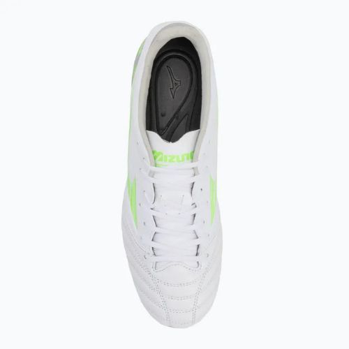 Scarpe da calcio uomo Mizuno Morelia Neo IV Pro Md bianco/verde neon/grigio freddo 3c