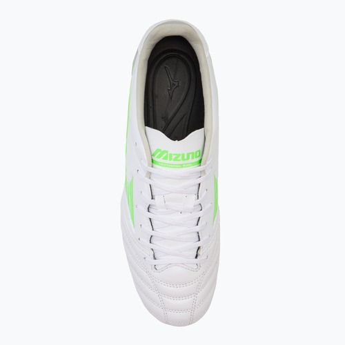 Scarpe da calcio uomo Mizuno Morelia Neo IV Pro Mix bianco/verde neon/grigio freddo 3c