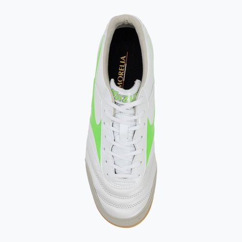 Mizuno Morelia Sala Elite IN scarpe da calcio da uomo bianco/verde neon/argento galassia