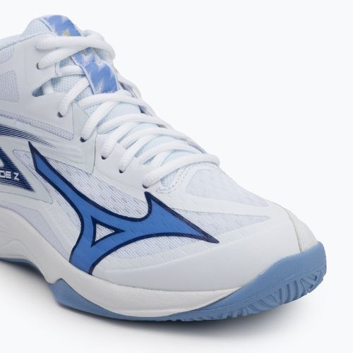 Scarpa da pallavolo Mizuno Thunder Blade Z Mid bianco/blu scuro/blu scuro