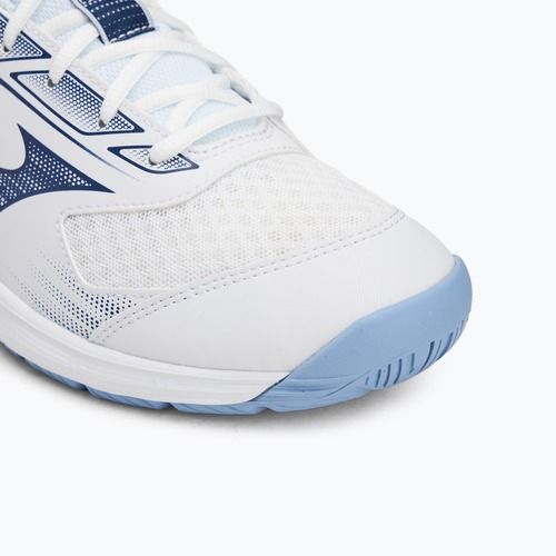 Mizuno Cyclone Speed 5 scarpe da pallavolo bianco/bellwether blu/bel air blu