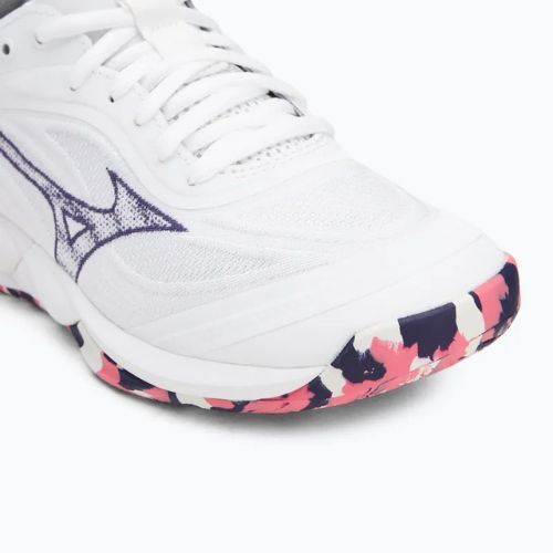 Mizuno Wave Luminous 3 scarpe da pallavolo bianco/viola indaco/rosa camelia