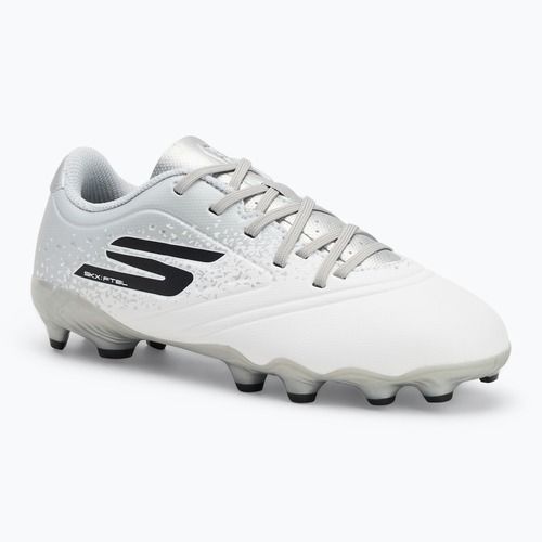 SKECHERS Razor 1.5 Td Jr FG scarpe da calcio per bambini bianco/argento