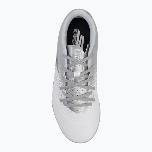 SKECHERS Razor 1.5 Youth Jr TF bianco/argento scarpe da calcio per bambini