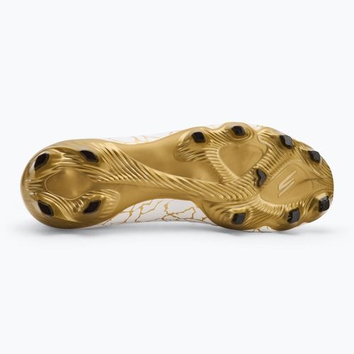 SKECHERS Razor 1.5 Academy FG scarpe da calcio uomo bianco/oro