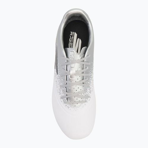 SKECHERS Razor 1.5 Academy FG bianco/argento scarpe da calcio da uomo