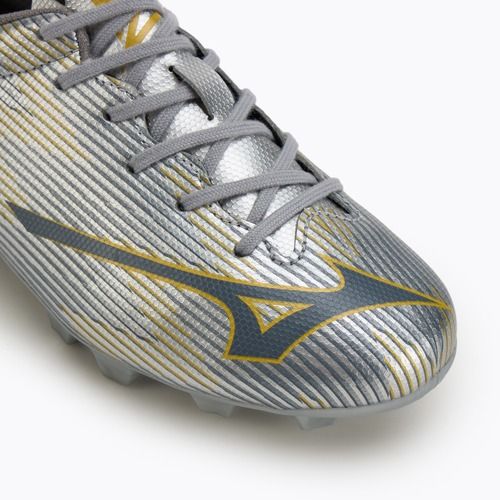 Scarpe da calcio per bambini Mizuno α II Select Jr Md galaxy silver/8605 c/gold