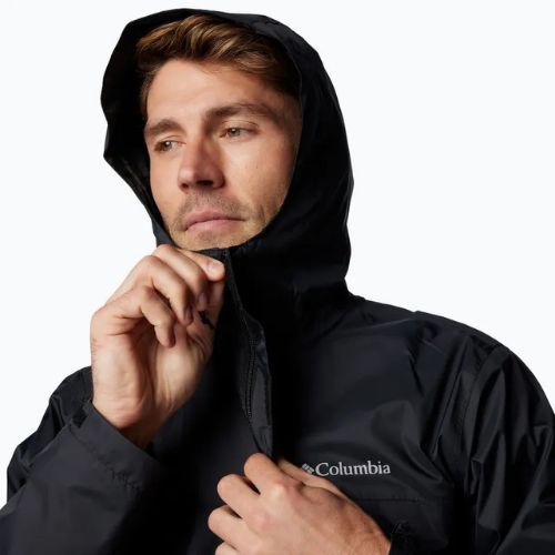 Columbia Watertight II, giacca da pioggia da uomo, nero