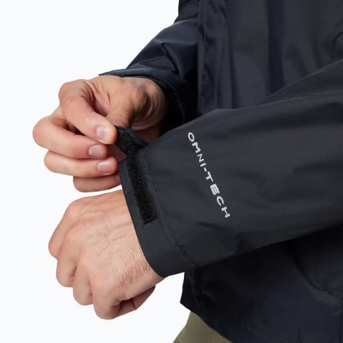 Columbia Watertight II, giacca da pioggia da uomo, nero