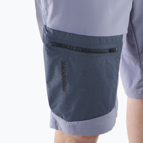 Pantaloncini da trekking Salomon Outerpath Utility uomo blu granito / blu notte