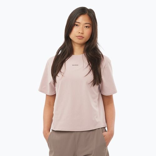 Maglietta Salomon Trackline Tee SS da donna etherea