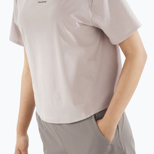 Maglietta Salomon Trackline Tee SS da donna etherea