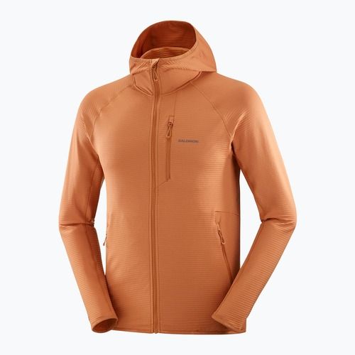 Felpa Salomon Sntial Lightwarm Hybrid sierra trekking da uomo