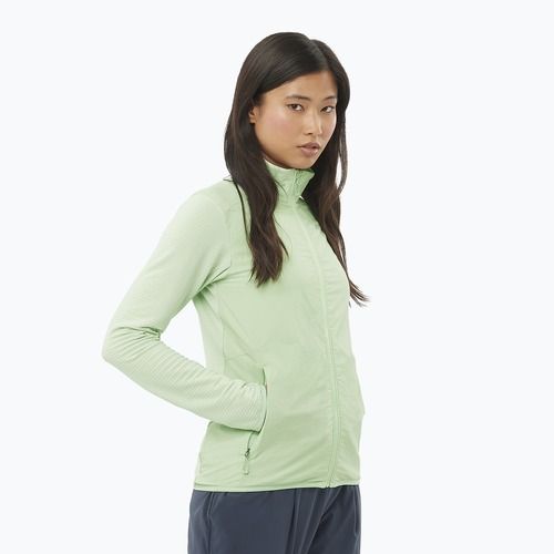 Giacca da trekking da donna Salomon Sntial Lightwarm Hybrid schiuma di mare
