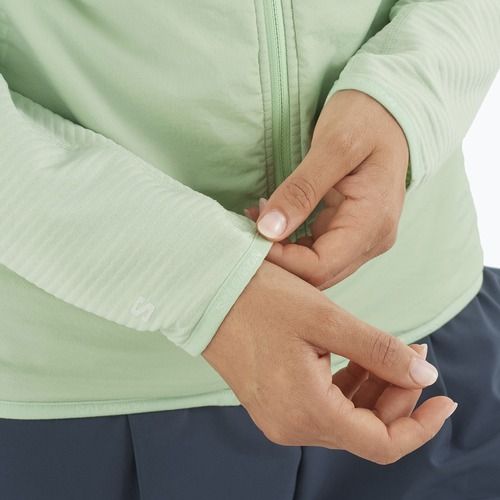 Giacca da trekking da donna Salomon Sntial Lightwarm Hybrid schiuma di mare