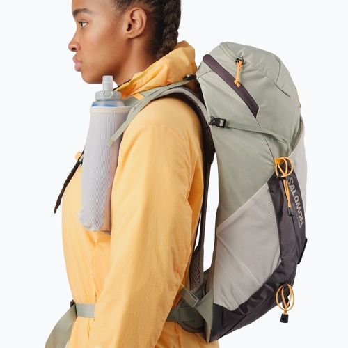 Zaino da trekking Salomon Aerotrek 18 l S-M seagrass/silver cloud/nine iron da donna