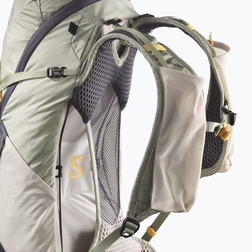 Zaino da trekking Salomon Aerotrek 18 l S-M seagrass/silver cloud/nine iron da donna