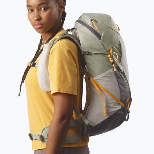 Salomon Aerotrek 28 l zaino da trekking da donna S-M seagrass/nuvola d'argento/nine iron