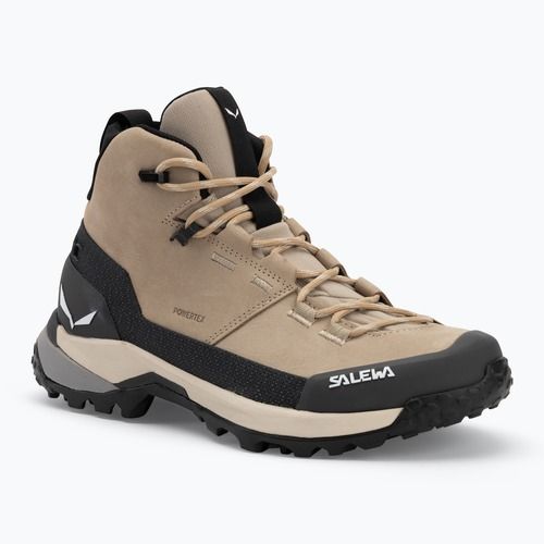 Stivali da trekking Salewa da donna Puez Leather Mid Ptx sabbie mobili / onice