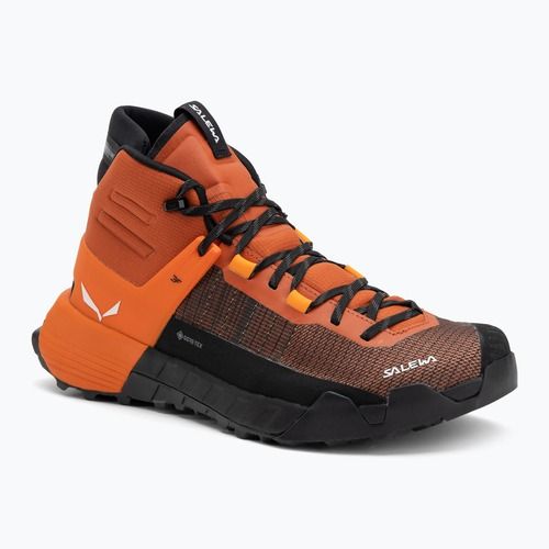 Scarpa da avvicinamento Salewa Wildfire Nxt Mid GTX da uomo, marrone bombay / tumerico
