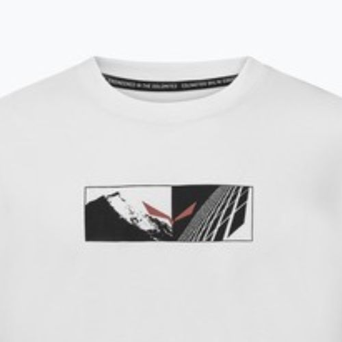 Maglietta Salewa Eagle Hybrid Loose optical bianca da uomo