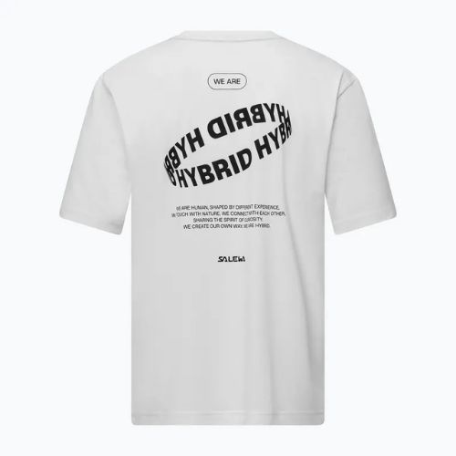 Maglietta Salewa Eagle Hybrid Loose optical bianca da uomo