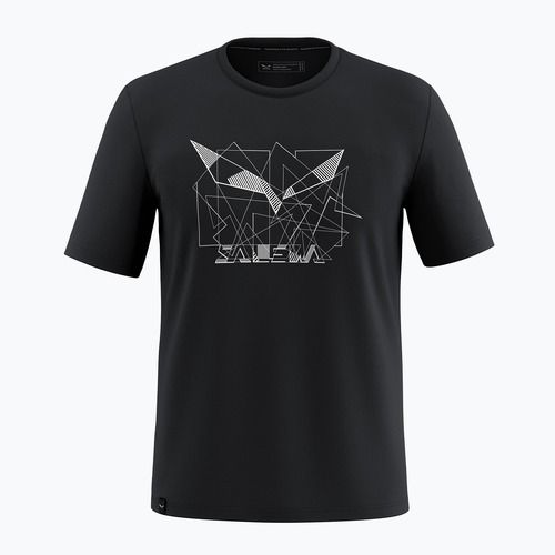 T-shirt Salewa Eagle Geometric black out da uomo