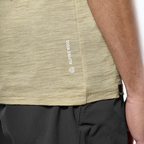 Maglietta da trekking Salewa Eagle Minilogo AM quicksand da uomo