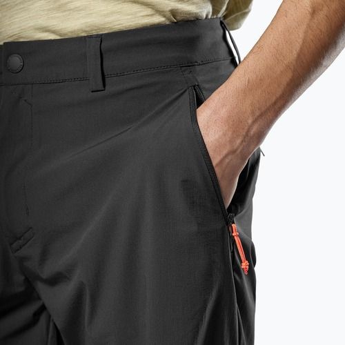 Pantaloncini da trekking Salewa Puez Talveno DST da uomo, nero out