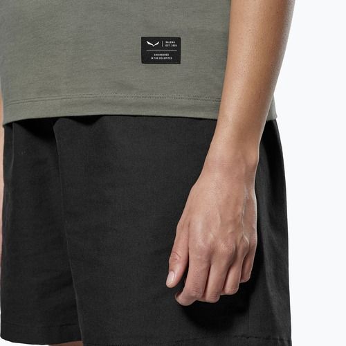 Maglietta da donna Salewa Eagle Logo Patch 5A50 verde sbiadito