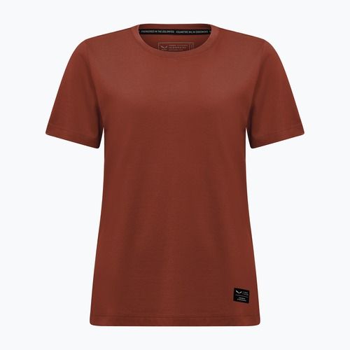 T-shirt Salewa donna Eagle Logo Patch 1980 rosso etrusco