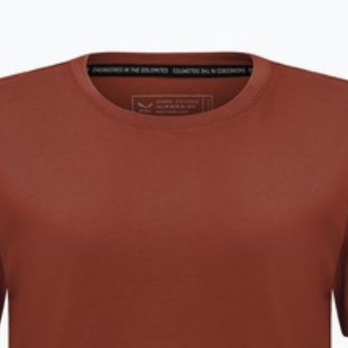 T-shirt Salewa donna Eagle Logo Patch 1980 rosso etrusco