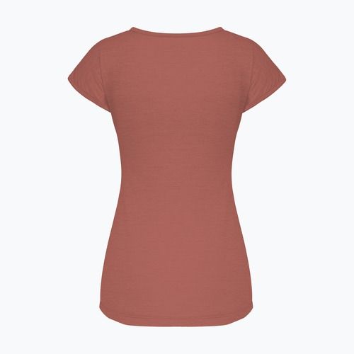 Maglia trekking donna Salewa Puez Melange Dry etruscan red melange