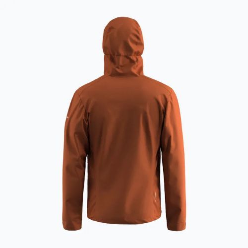 Salewa giacca da pioggia da uomo Puez Aqua 4 PTX 2.5L bombay brown/0910