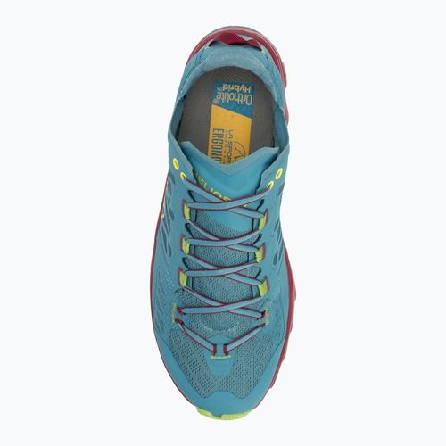 Scarpa da corsa La Sportiva Helios III donna topazio/rosso prugna